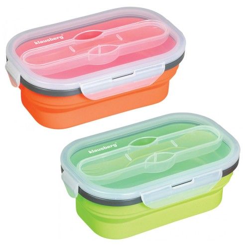 Lunch box, silicon, various colors, 800ml Klausberg