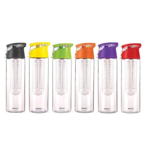 Water bottle, tritan, 0.8l, various colors Kinghoff
