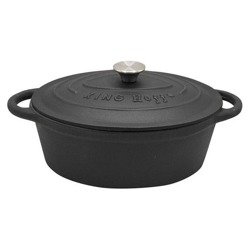 Pot, cast iron, black, 29x21,5x10,7cm, 4,5l Kinghoff