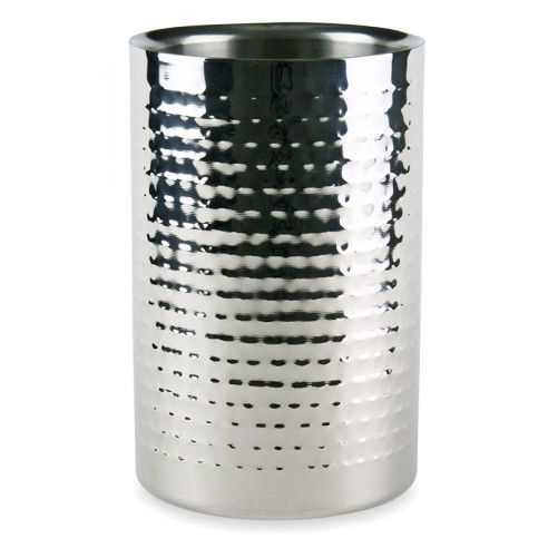 Double wall wine cooler - hammered finish, steel ?12cm Kinghoff