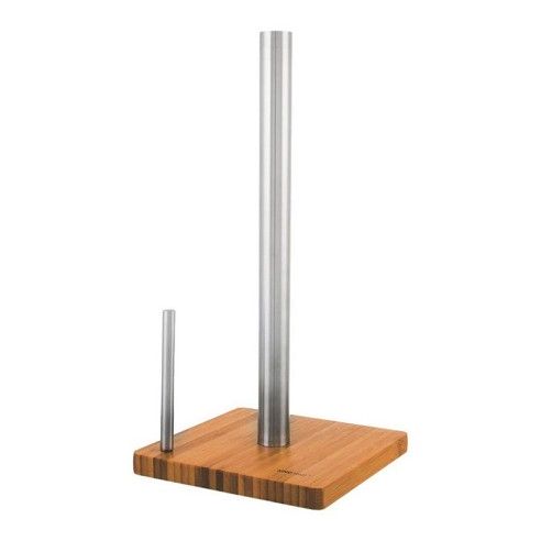 Paper towel stand, steel-bamboo, ?16x16x33cm Kinghoff