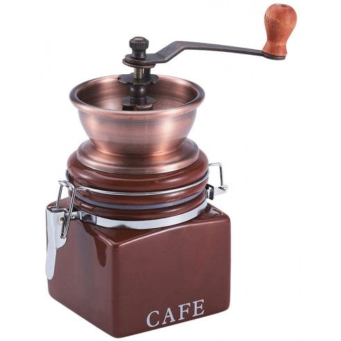 Coffee grinder, ceramic, bronze, 8x8,5x18 cm Kinghoff