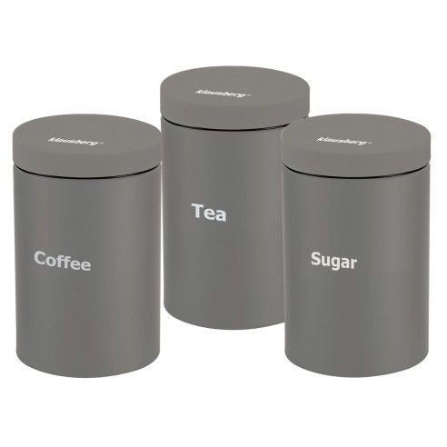 Containers, set of 3 pieces, grey Klausberg