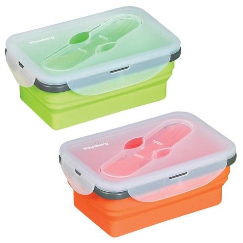 Lunch box, silicon, various colors, 400ml Klausberg